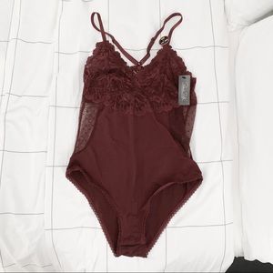 NEW Dark Red Bodysuit